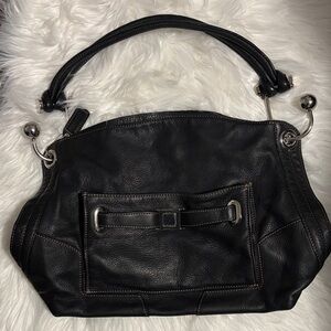 Danier Black Leather Shoulder Bag